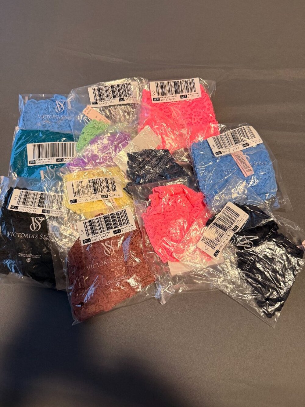 12 NWT PAIRS! Victoria's Secret Lace Panties - VARIETY